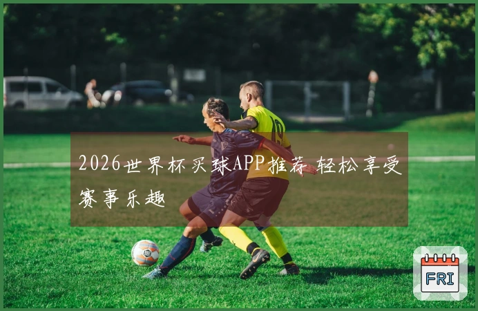 2026世界杯买球APP推荐 轻松享受赛事乐趣