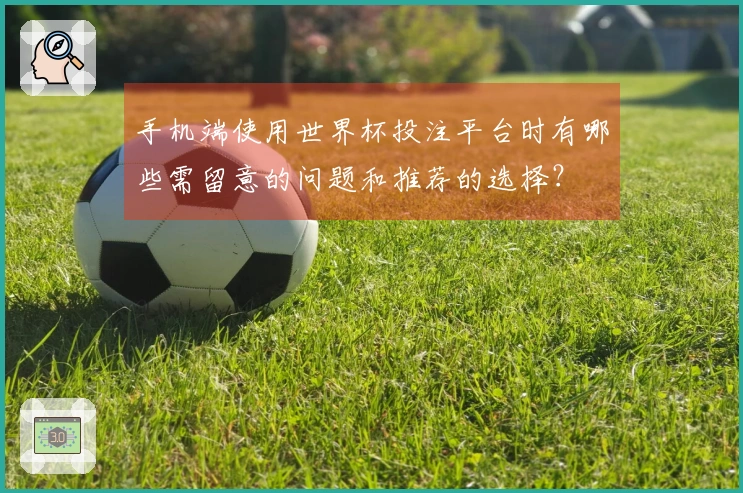 手机端使用世界杯投注平台时有哪些需留意的问题和推荐的选择？
